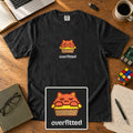 Overfitted Embroidered Shirt in Black