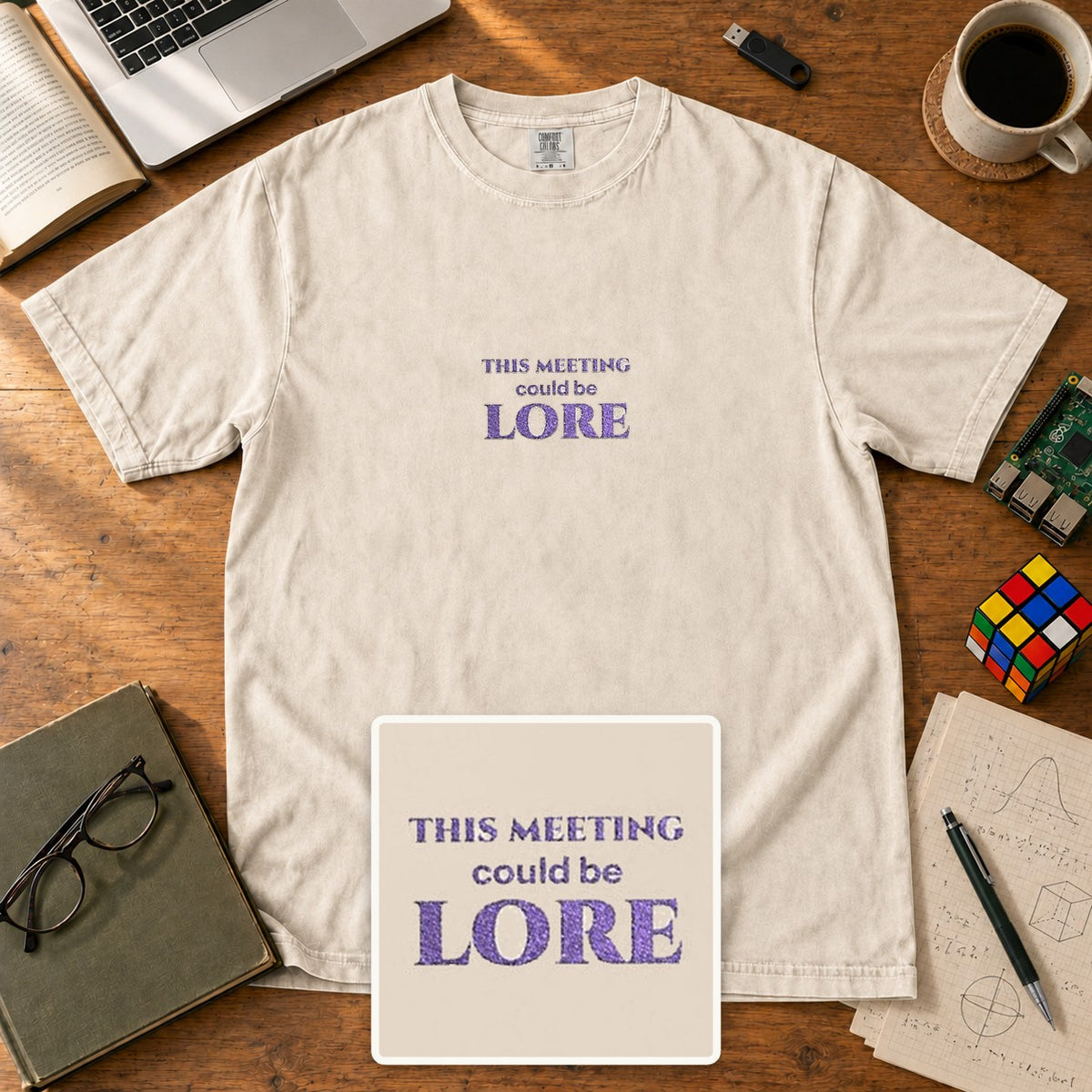 This Meeting Could Be Lore Embroidered Shirt in Ivory
