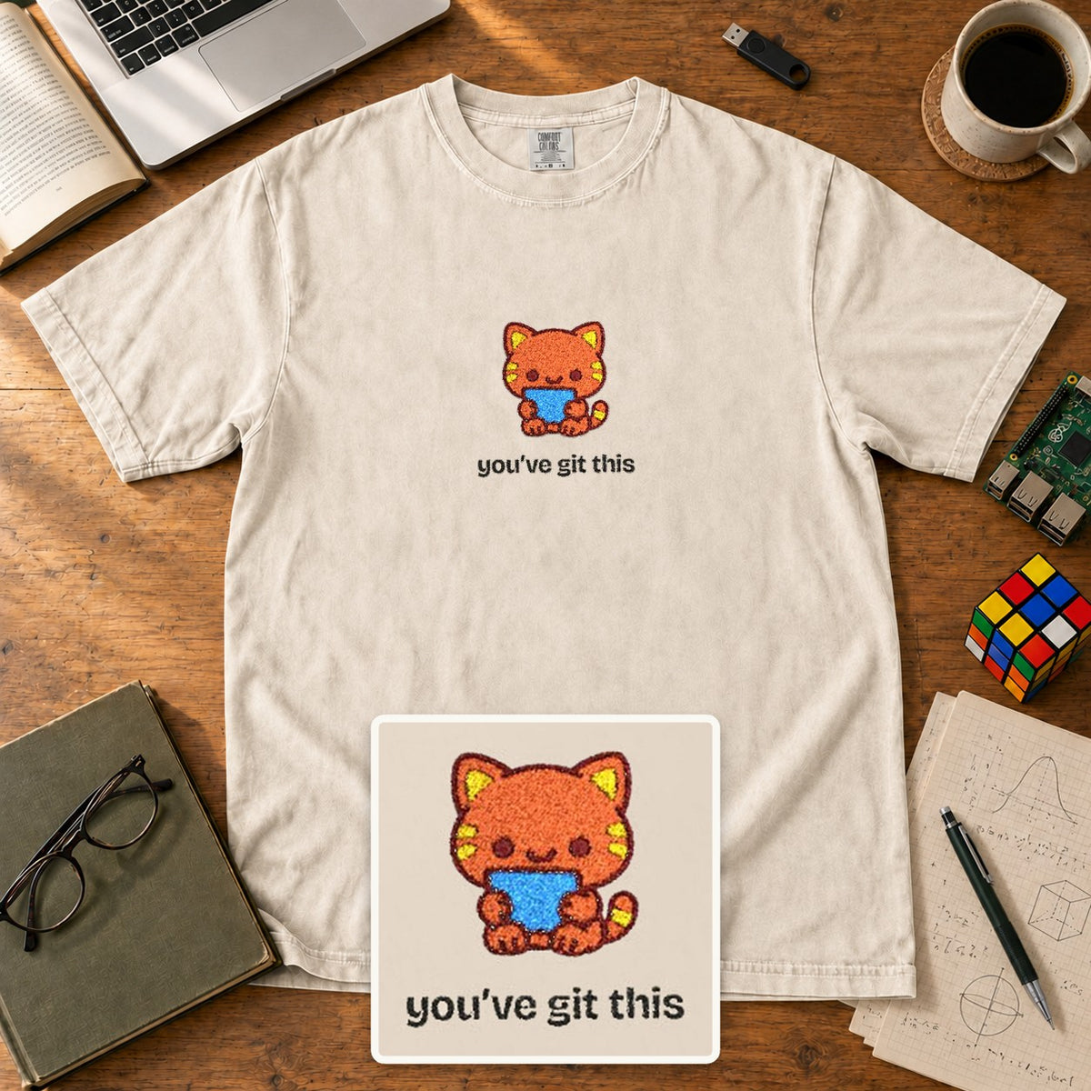 You’ve Git This Embroidered Shirt in Ivory