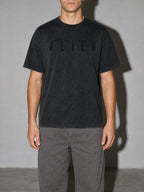 Alien Wordmark Premium Shirt - Black - on-model zoom