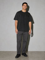 Alien Wordmark Premium Shirt - Black - on-model full length