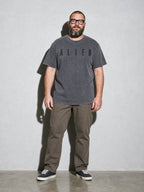Alien Wordmark Premium Shirt - Pepper - on-model full length