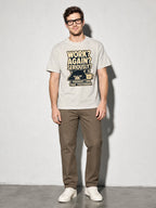 Work Again? Seriously? Premium Shirt - Ivory - on-model full length