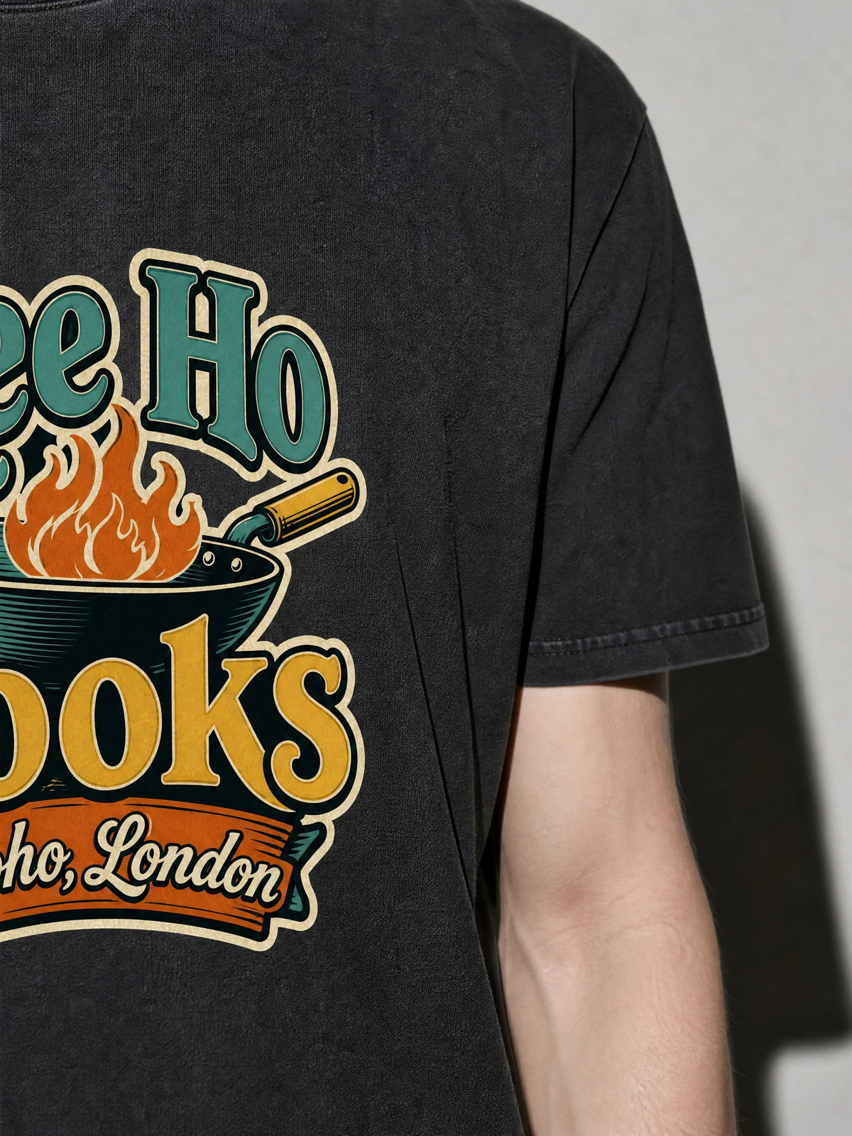 Lee Ho Fooks Premium Shirt - Black - printed fabric detail