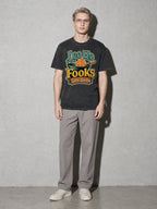 Lee Ho Fooks Premium Shirt - Black - on-model full length