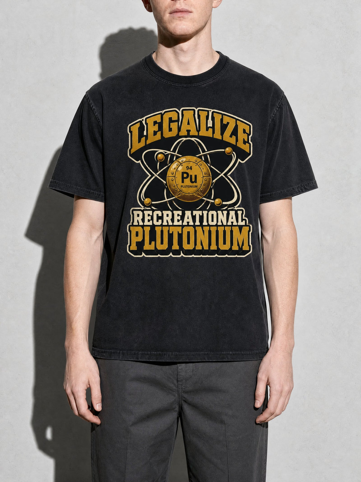 Recreational Plutonium Premium Shirt - Black - on-model zoom
