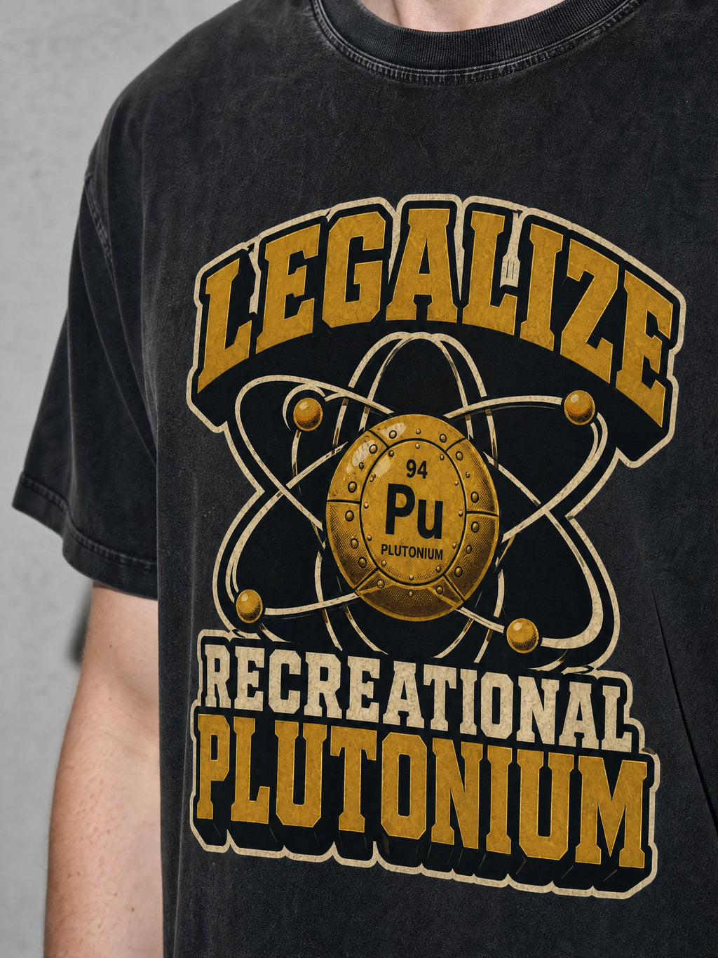 Recreational Plutonium Premium Shirt - Black - printed fabric detail