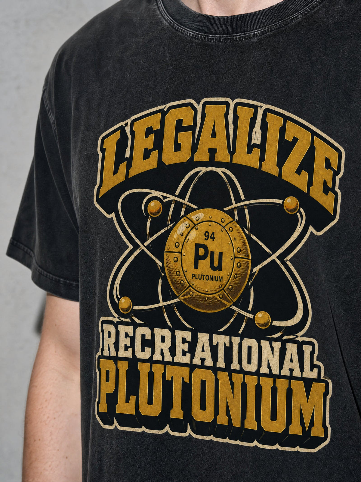 Recreational Plutonium Premium Shirt - Black - printed fabric detail