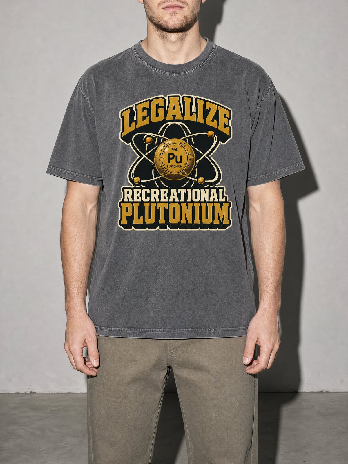 Recreational Plutonium Premium Shirt - Pepper - on-model zoom