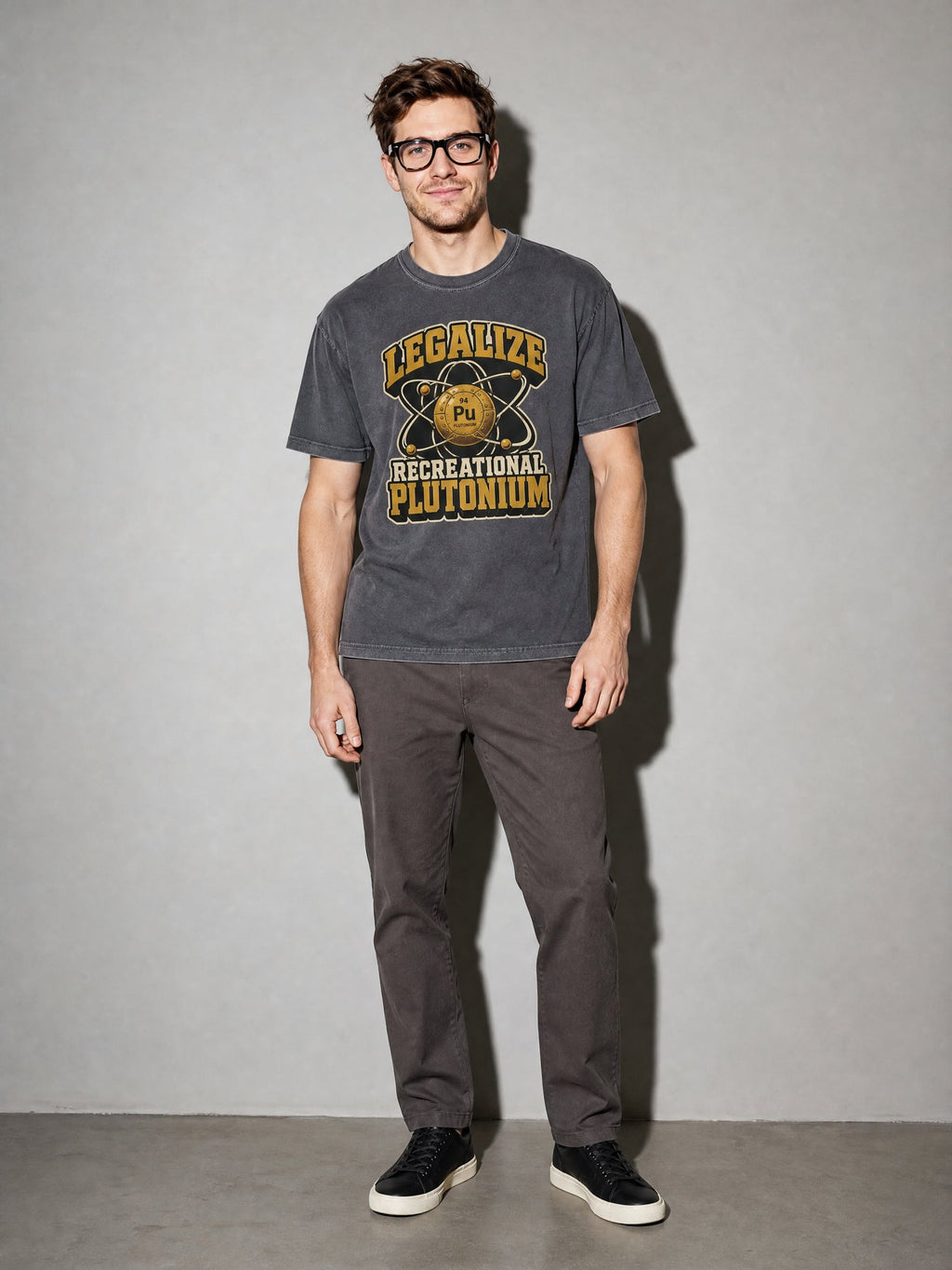Recreational Plutonium Premium Shirt - Pepper - on-model full length
