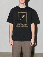 A Very Old Picture of Me Premium Shirt - Black - on-model zoom