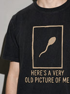 A Very Old Picture of Me Premium Shirt - Black - printed fabric detail