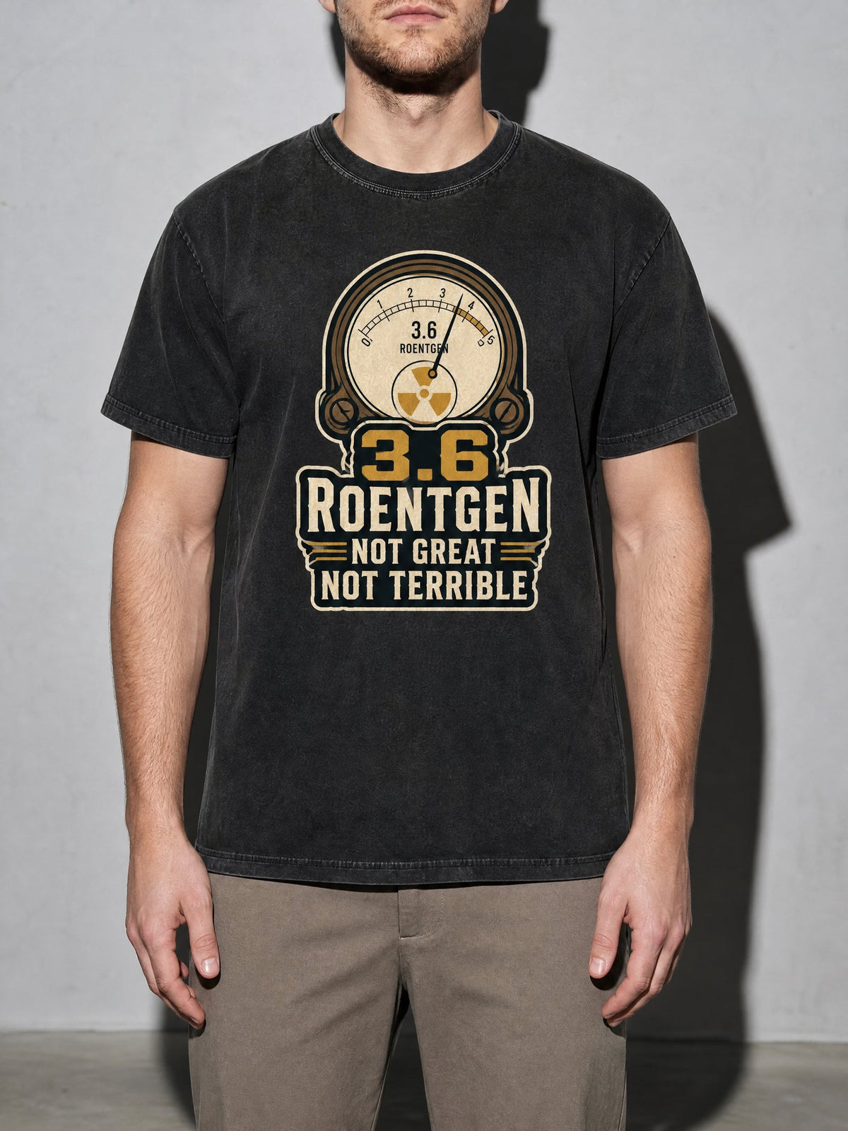 3.6 Roentgen Premium Shirt - Black - on-model zoom