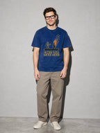 Wish You Were Here Premium Shirt - True Navy - on-model full length