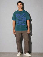 Pi Cubed Premium Shirt - Blue Spruce - on-model full length