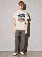 Enjoy Internet 56 Kbps Premium Shirt - Ivory - on-model full length