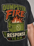 Dumpster Fire Response Team Premium Shirt - Black - printed fabric detail