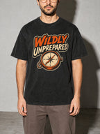 Wildly Unprepared Premium Shirt - Black - on-model zoom