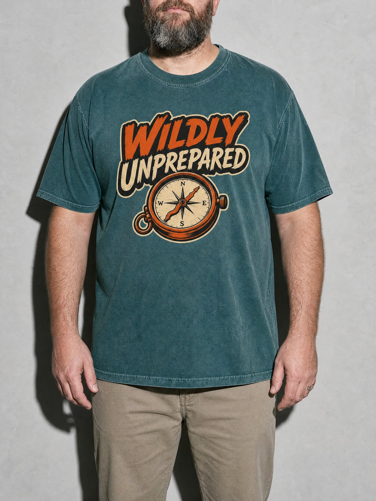 Wildly Unprepared Premium Shirt - Blue Spruce - on-model zoom