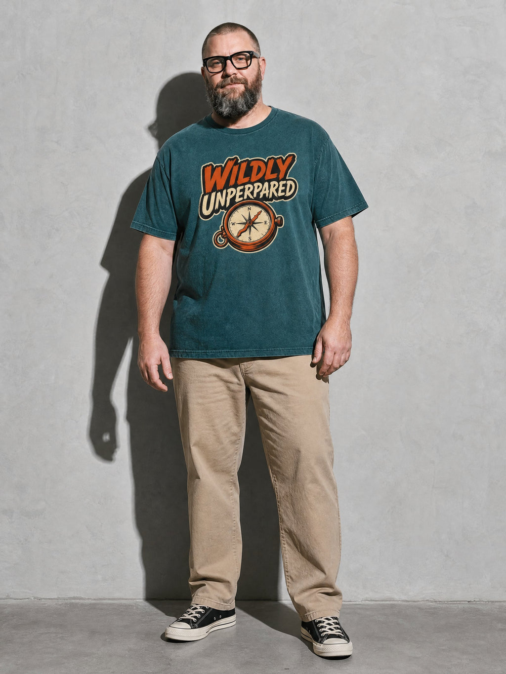 Wildly Unprepared Premium Shirt - Blue Spruce - on-model full length
