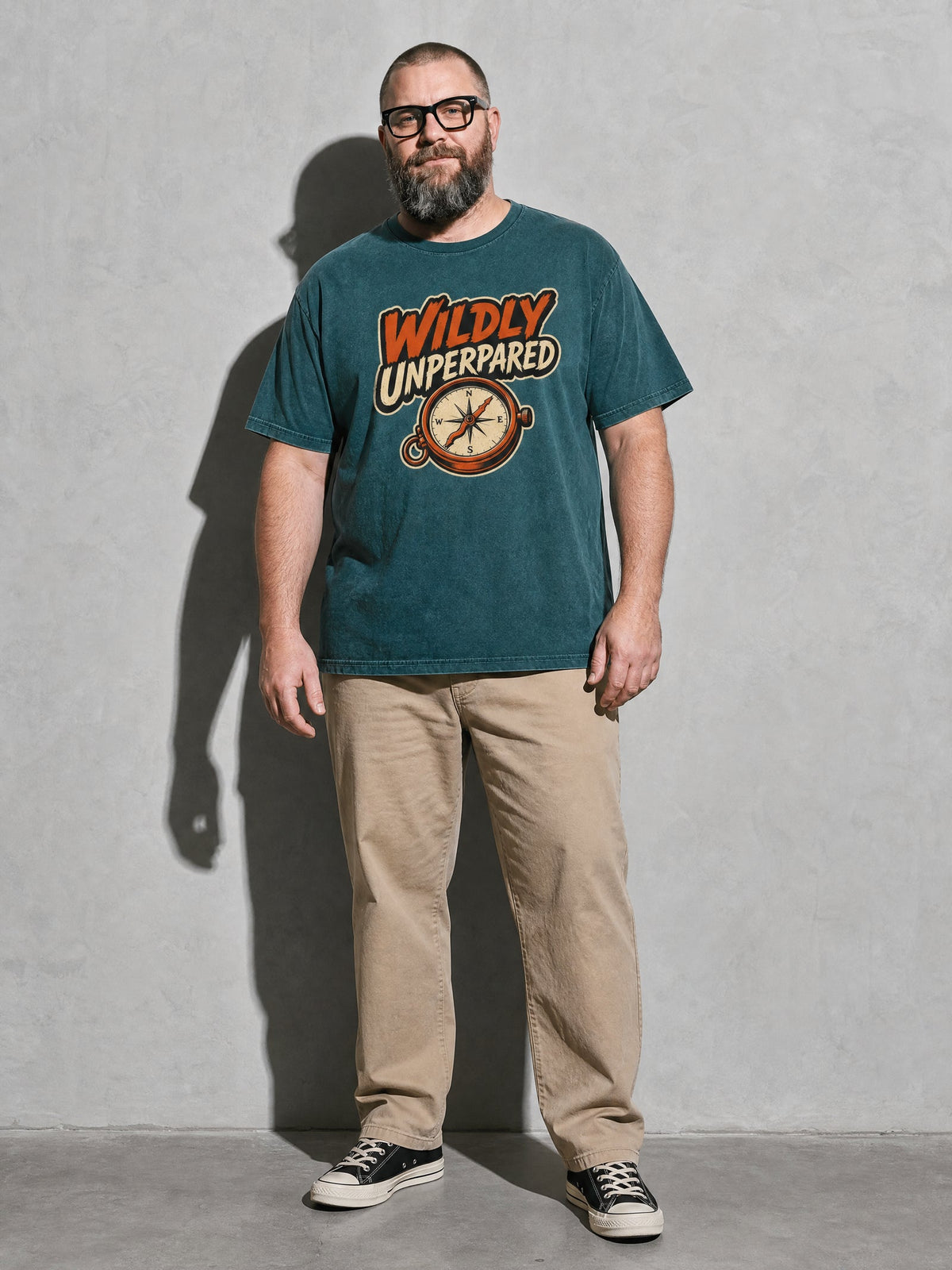 Wildly Unprepared Premium Shirt - Blue Spruce - on-model full length