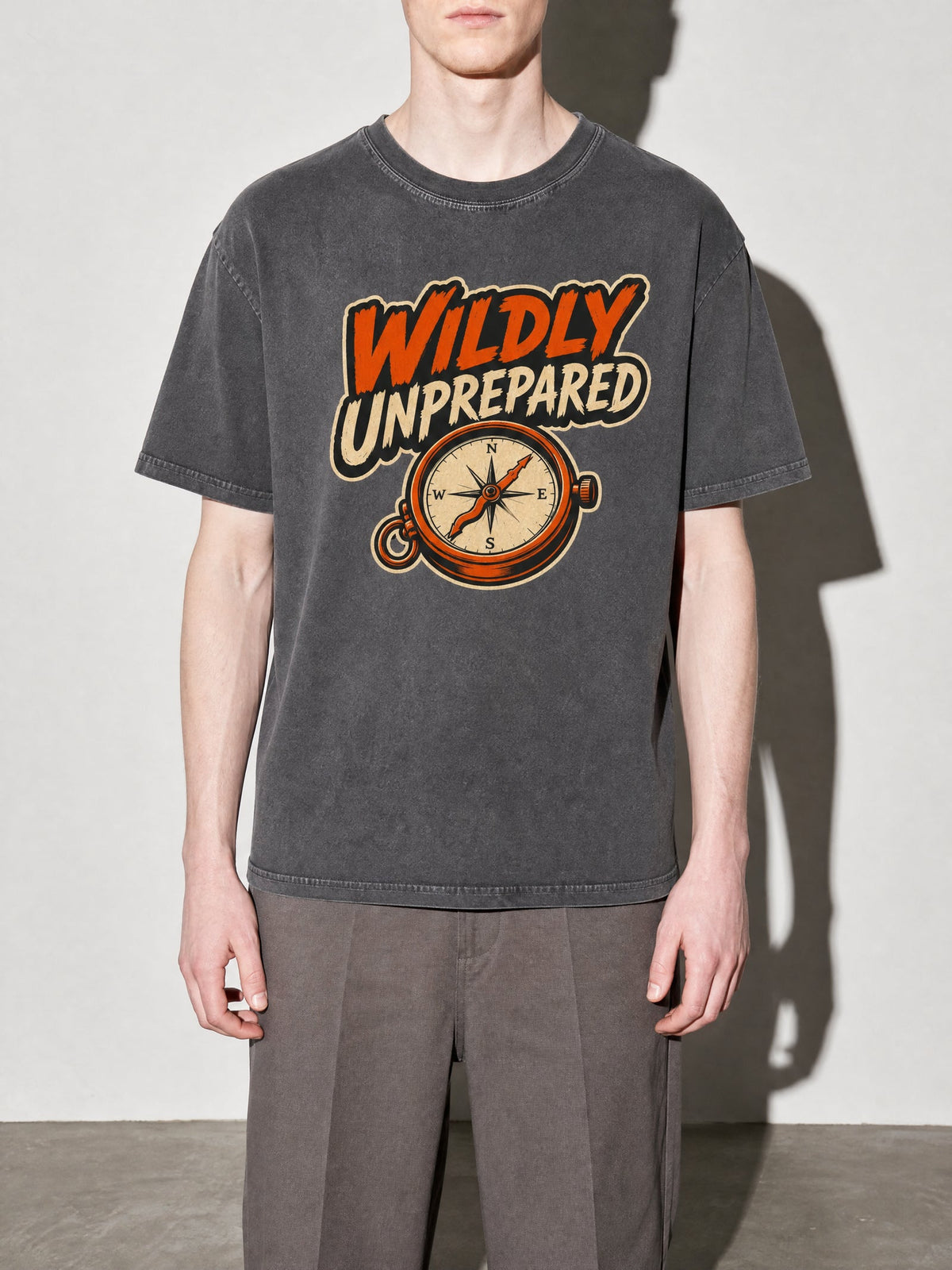 Wildly Unprepared Premium Shirt - Pepper - on-model zoom