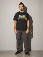 Well, This Is Awkward Premium Shirt - Black - on-model full length