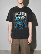Inclusion Is an Elemental Premium Shirt - Black - on-model zoom