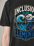 Inclusion Is an Elemental Premium Shirt - Black - printed fabric detail