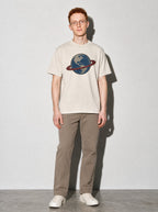 Earth Data Premium Shirt - Ivory - on-model full length