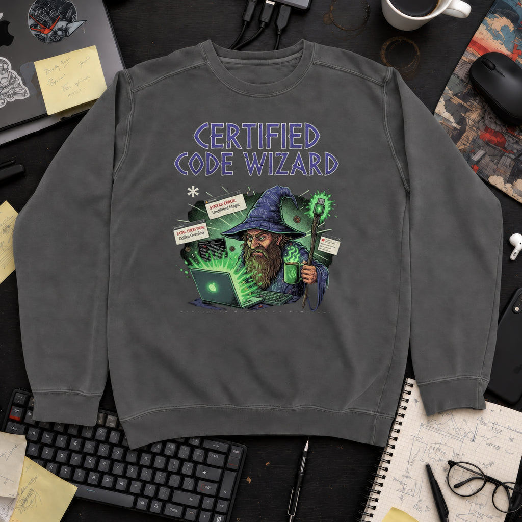 Certified Code Wizard Sweatshirt — Pepper