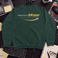 chaos builds character Sweatshirt — Bottle Green