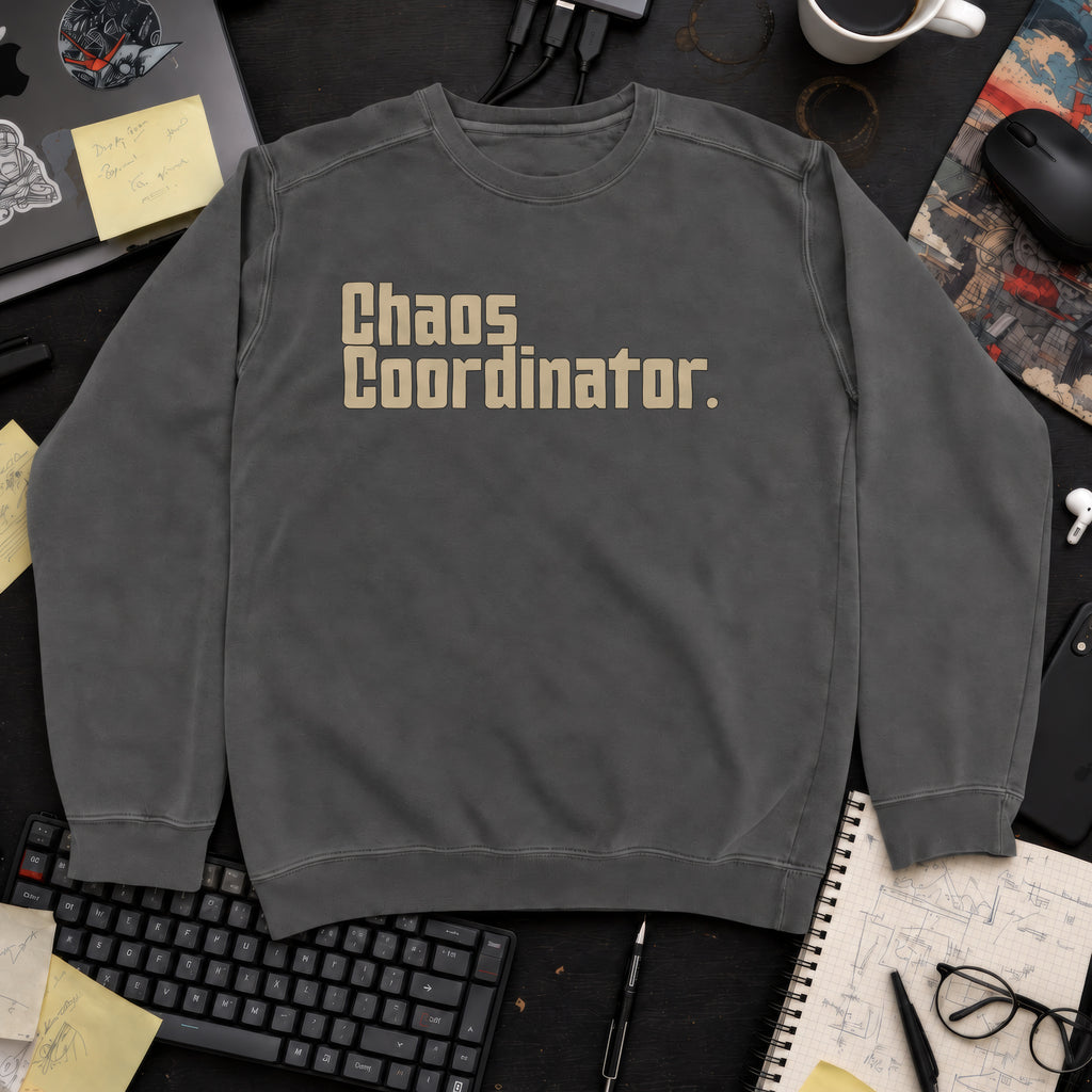 Chaos Coordinator Sweatshirt — Pepper
