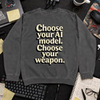 Choose Your Weapon Sweatshirt — Pepper