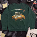 Code Create Repeat Sweatshirt — Bottle Green