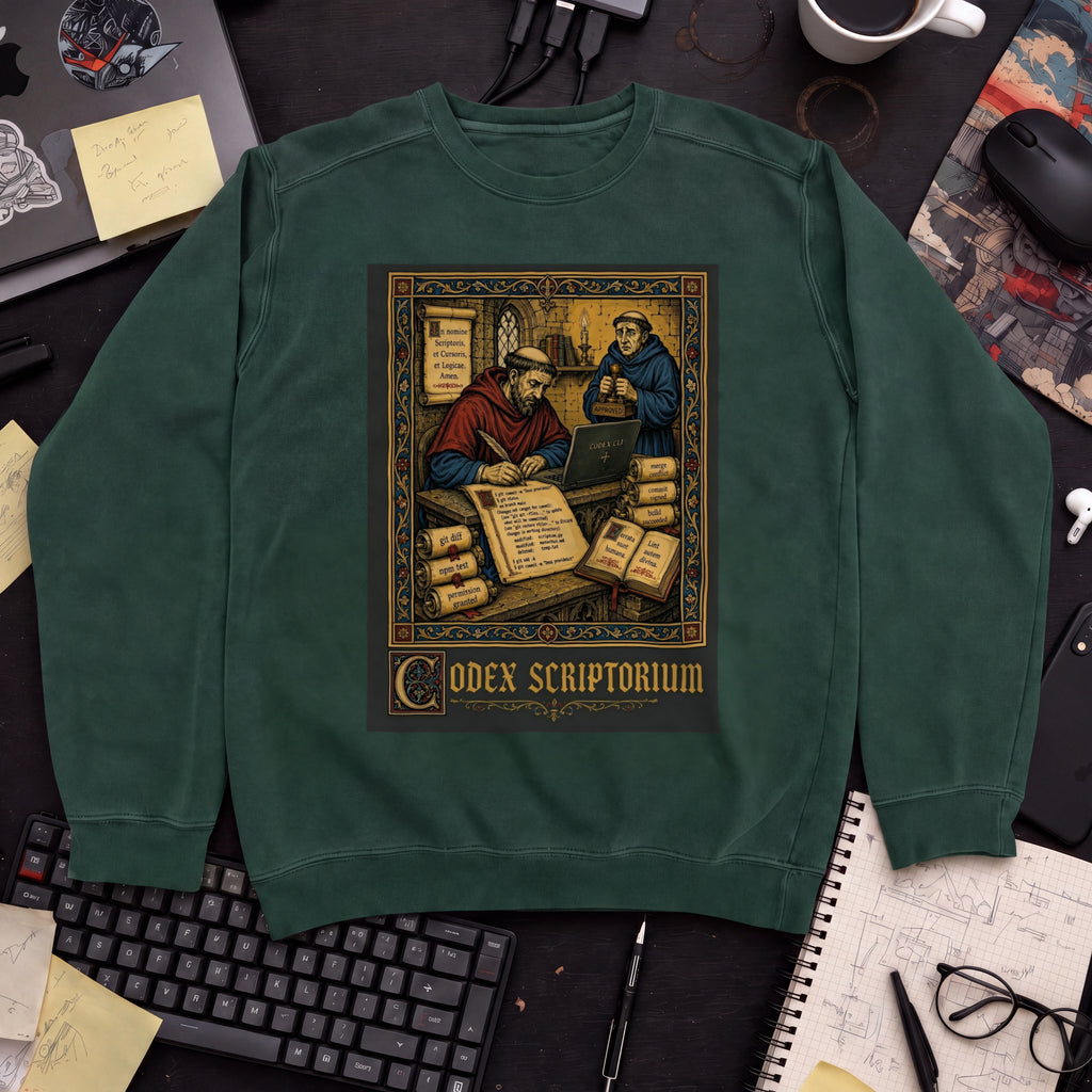 Codex Scriptorium Sweatshirt — Bottle Green