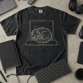 Coding Cat Nap Premium Shirt — black Premium Shirt mock-up
