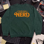 Coding Nerd Sweatshirt — Bottle Green