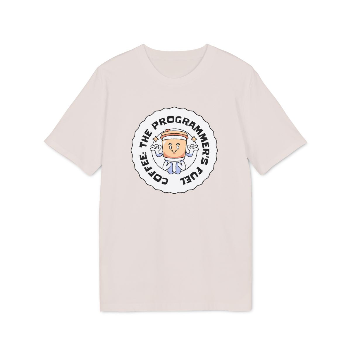 Coffee The Programmer's Fuel Shirt — Vintage White — EU Creator 2.0 front mockup