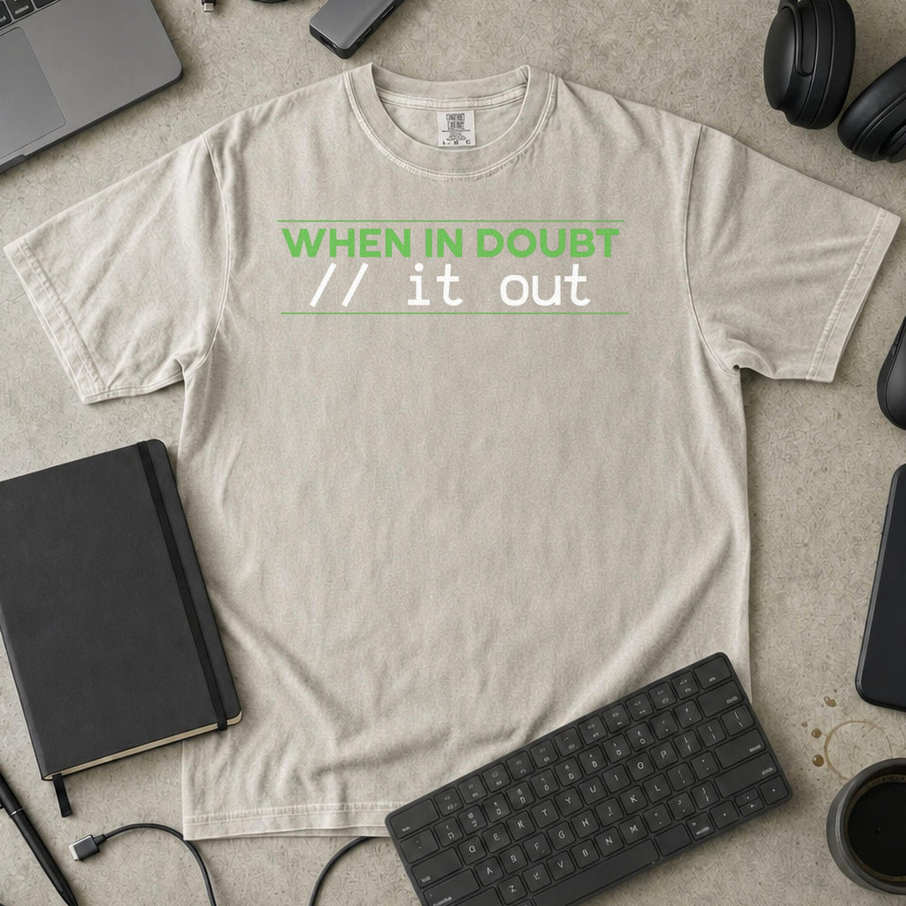 comment it out Premium Shirt — ivory Premium Shirt mock-up