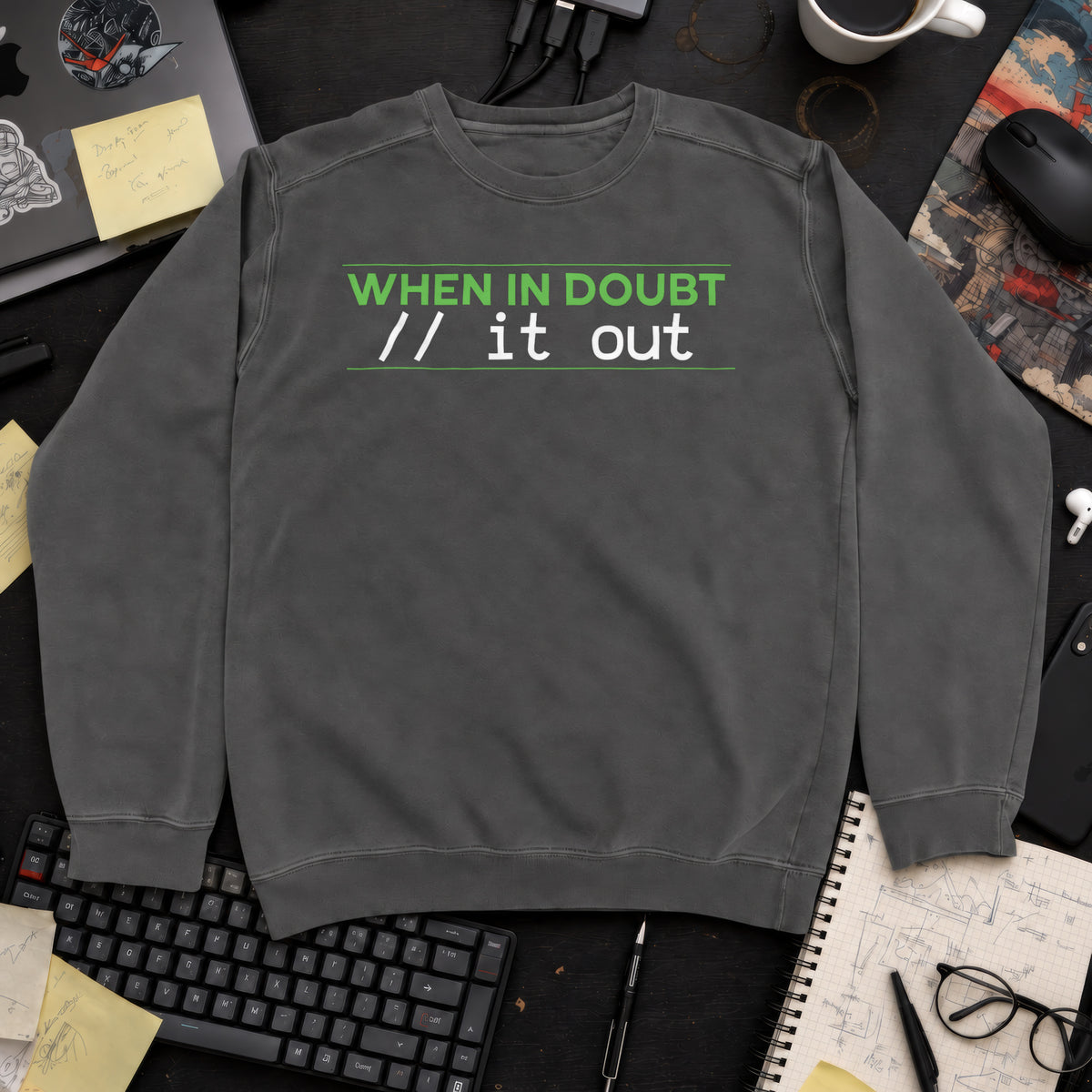 comment it out Sweatshirt — Pepper