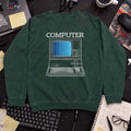 Computer Sweatshirt — Bottle Green