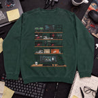 Cool Dev Desk Setup Sweatshirt — Bottle Green