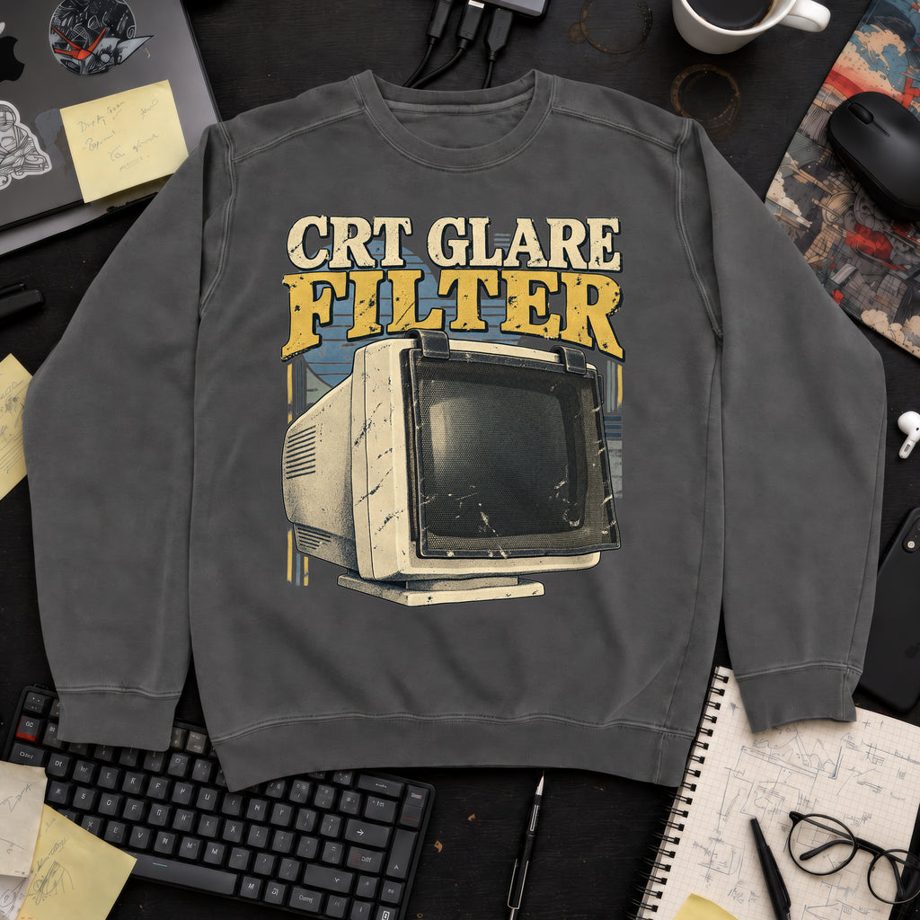CRT Glare Filter Sweatshirt sweatshirt — Pepper