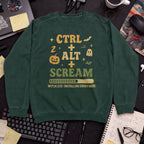 Ctrl Alt Scream Sweatshirt — Bottle Green
