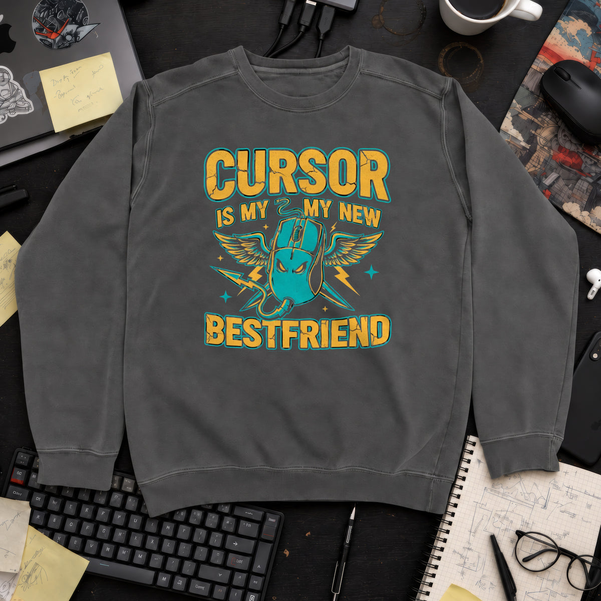Cursor Is My New Bestfriend Sweatshirt — Pepper