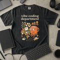 Cute Vibe Coding Department Premium Shirt — black Premium Shirt mock-up