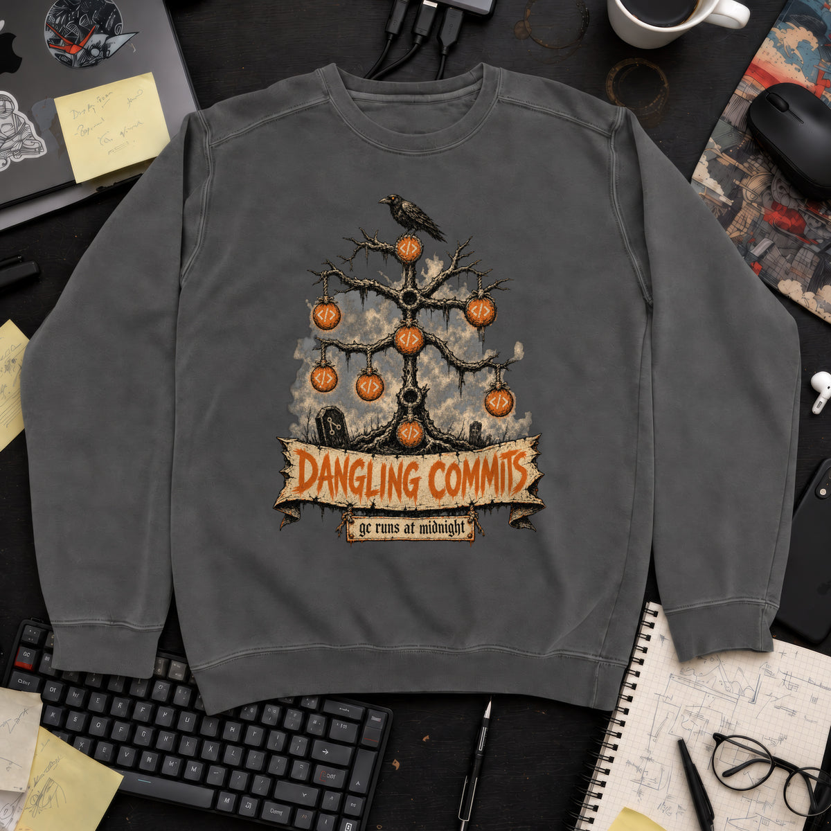 Dangling Commits Sweatshirt sweatshirt — Pepper