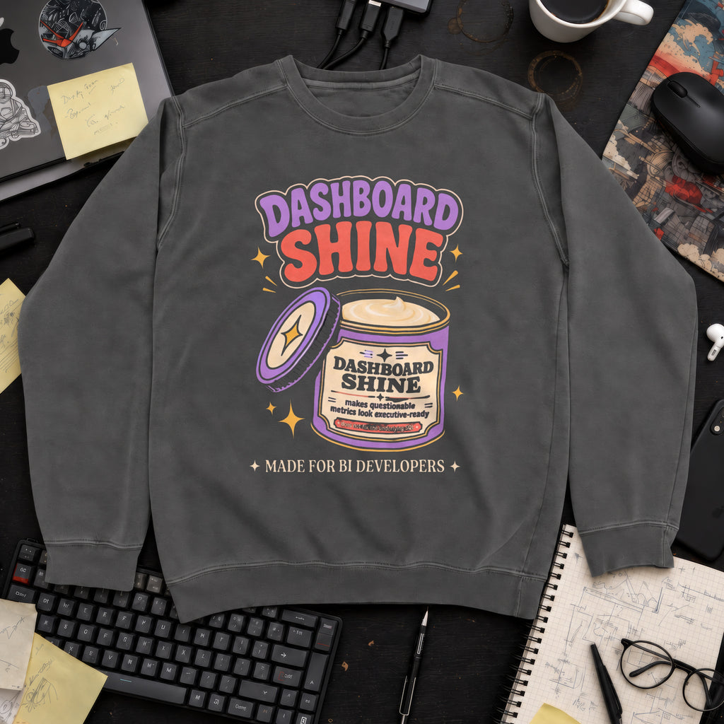 Dashboard Shine Sweatshirt — Pepper