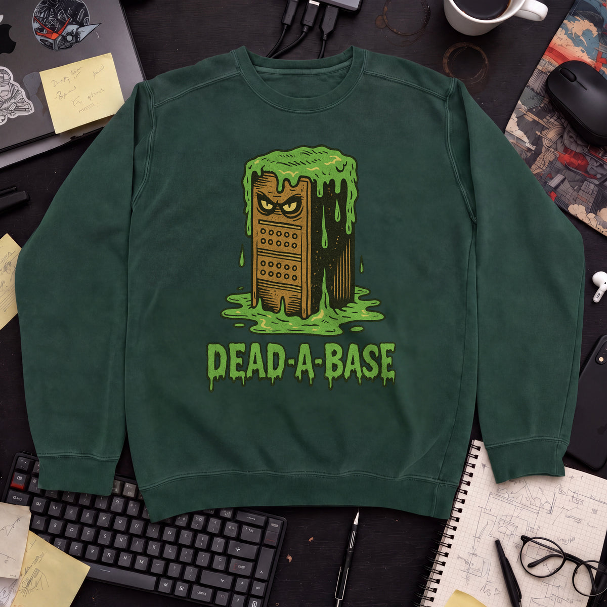 Dead A Base Sweatshirt — Bottle Green